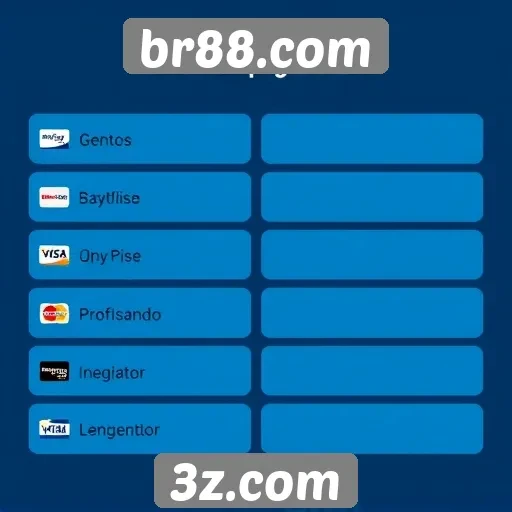Métodos de pagamento disponíveis no br88.com